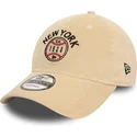 beige-verstellbare-kappe-the-empire-state-9twenty-cord-von-new-york-stadte-und-strande-von-new-era