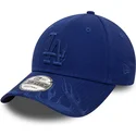 verstellbare-blaue-gebogene-kappe-mit-blauem-logo-9forty-flame-der-los-angeles-dodgers-mlb-von-new-era