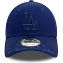 verstellbare-blaue-gebogene-kappe-mit-blauem-logo-9forty-flame-der-los-angeles-dodgers-mlb-von-new-era