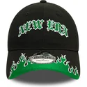 cepur-izliekta-melns-regulejams-9twenty-race-flame-no-new-era
