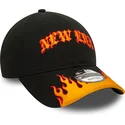 cepur-izliekta-melns-regulejams-9twenty-race-flame-no-new-era