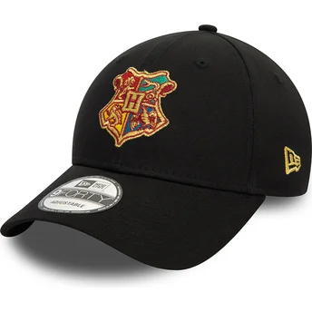 Schwarze verstellbare 9FORTY Hogwarts Harry Potter Kappe von New Era.