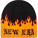 cepur-melns-skull-knit-flame-no-new-era