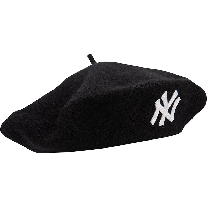 schwarze-damen-baskenmutze-wool-beret-der-new-york-yankees-mlb-von-new-era