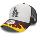 weiss-graue-trucker-cap-a-frame-flame-los-angeles-dodgers-mlb-von-new-era