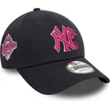 cepur-izliekta-tumsi-zils-regulejams-rosa-9forty-flower-icon-no-new-york-yankees-mlb-no-new-era