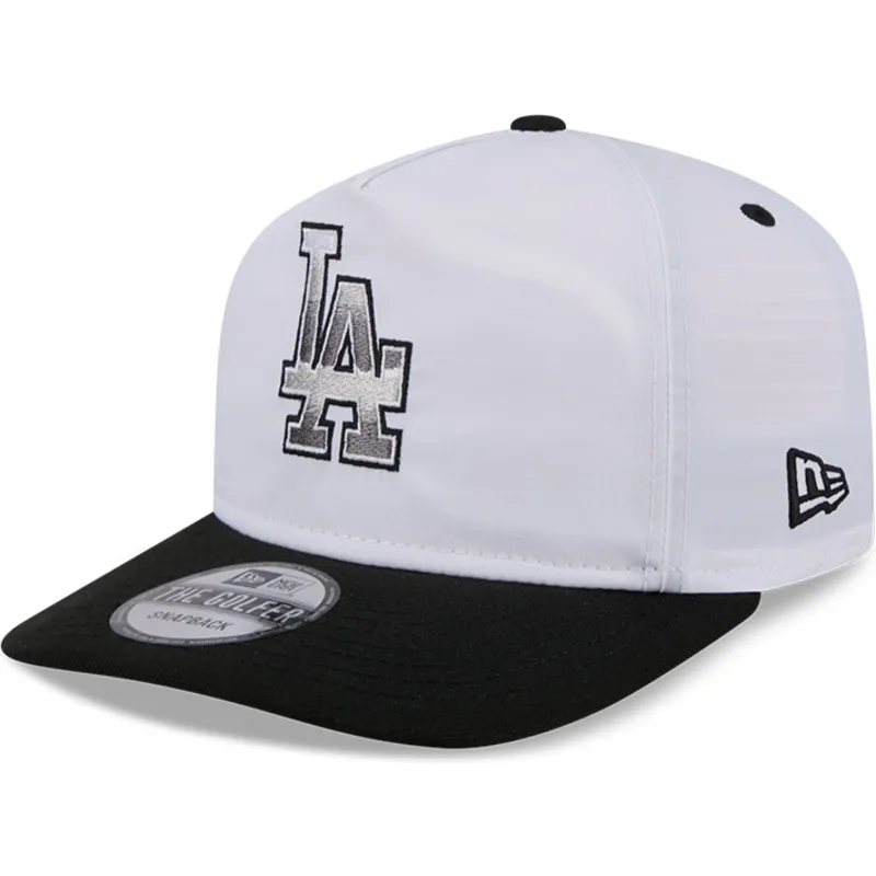 cepur-izliekta-balts-snapback-golfer-chrome-no-los-angeles-dodgers-mlb-no-new-era