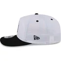 gebogene-weisse-und-schwarze-snapback-kappe-golfer-chrome-logo-von-new-york-yankees-mlb-von-new-era