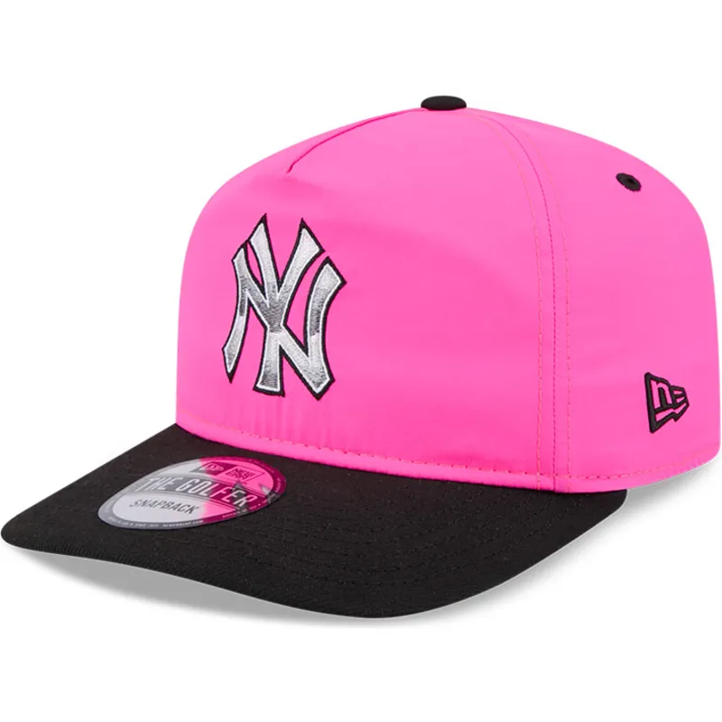 gorra-curva-rosa-y-negra-snapback-golfer-chrome-logo-de-new-york-yankees-mlb-de-new-era