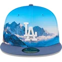 cepur-plakana-zils-pieguloss-59fifty-photoreal-no-los-angeles-dodgers-mlb-no-new-era