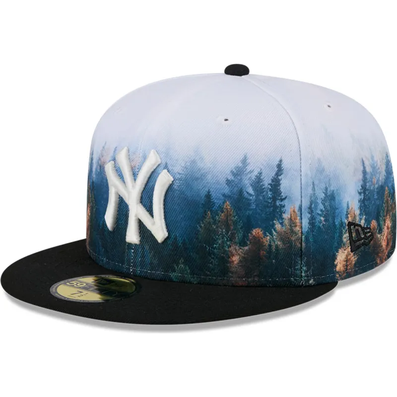 cepur-plakana-melns-pieguloss-59fifty-photoreal-no-new-york-yankees-mlb-no-new-era