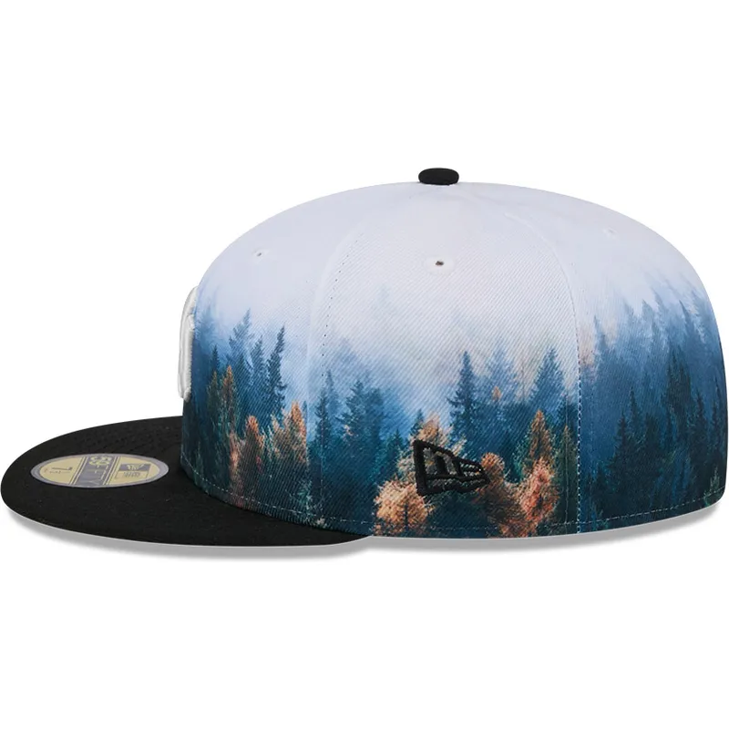 cepur-plakana-melns-pieguloss-59fifty-photoreal-no-new-york-yankees-mlb-no-new-era