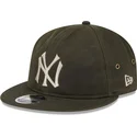 verstellbare-grune-9fifty-waxed-canvas-flachkappe-der-new-york-yankees-mlb-von-new-era