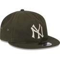 verstellbare-grune-9fifty-waxed-canvas-flachkappe-der-new-york-yankees-mlb-von-new-era