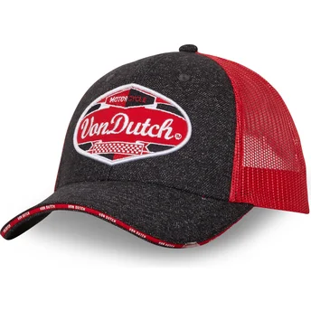 Schwarze und rote Trucker-Kappe MIXGREY03 von Von Dutch