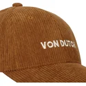 von-dutch-curved-brim-vel24-ca-brown-adjustable-cap