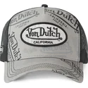 cap-izliekta-gray-snapback-no-von-dutch