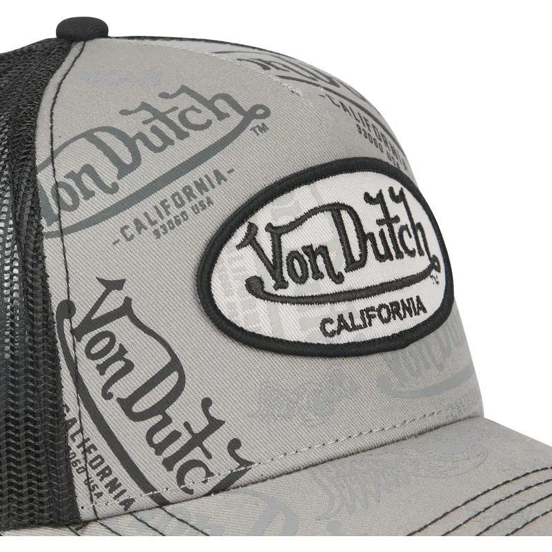 cap-izliekta-gray-snapback-no-von-dutch