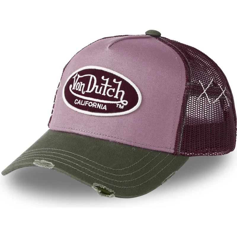 von-dutch-kabu-rosa-und-grune-trucker-mutze