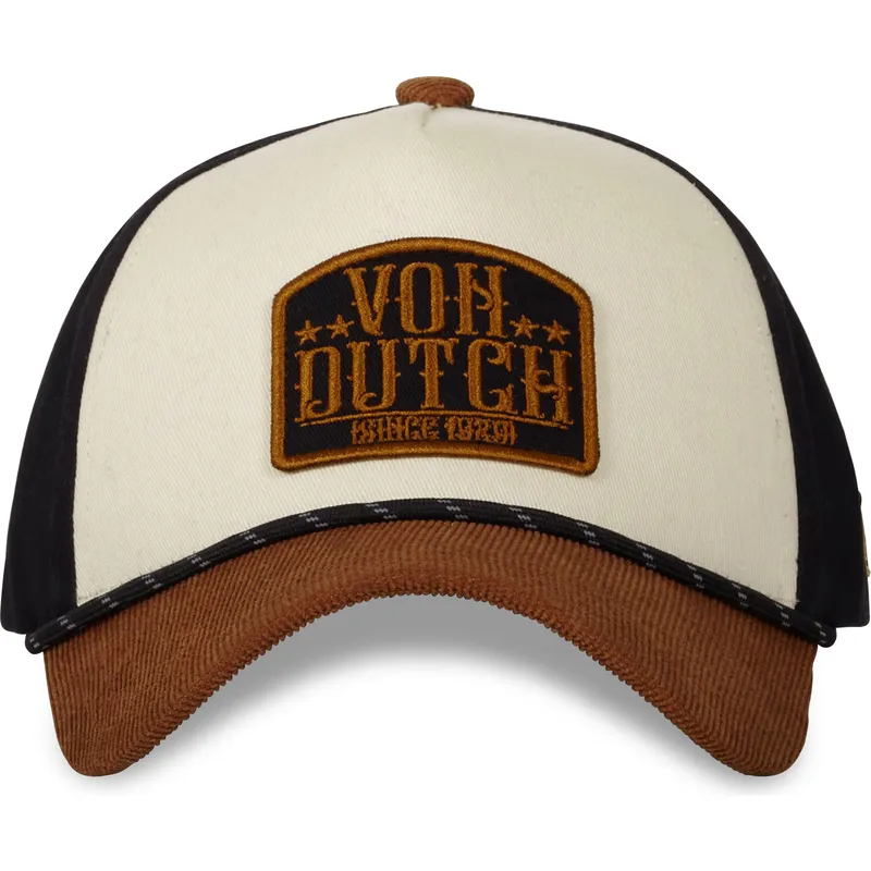 cepur-izliekta-bruns-snapback-vint01-no-von-dutch