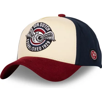 Cepur izliekta daudzkrāsains snapback VINT02 no Von Dutch