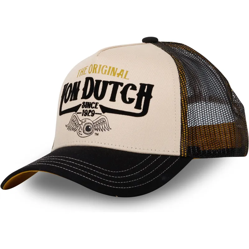 truckerkeps-beige-och-svart-the-fran-von-dutch
