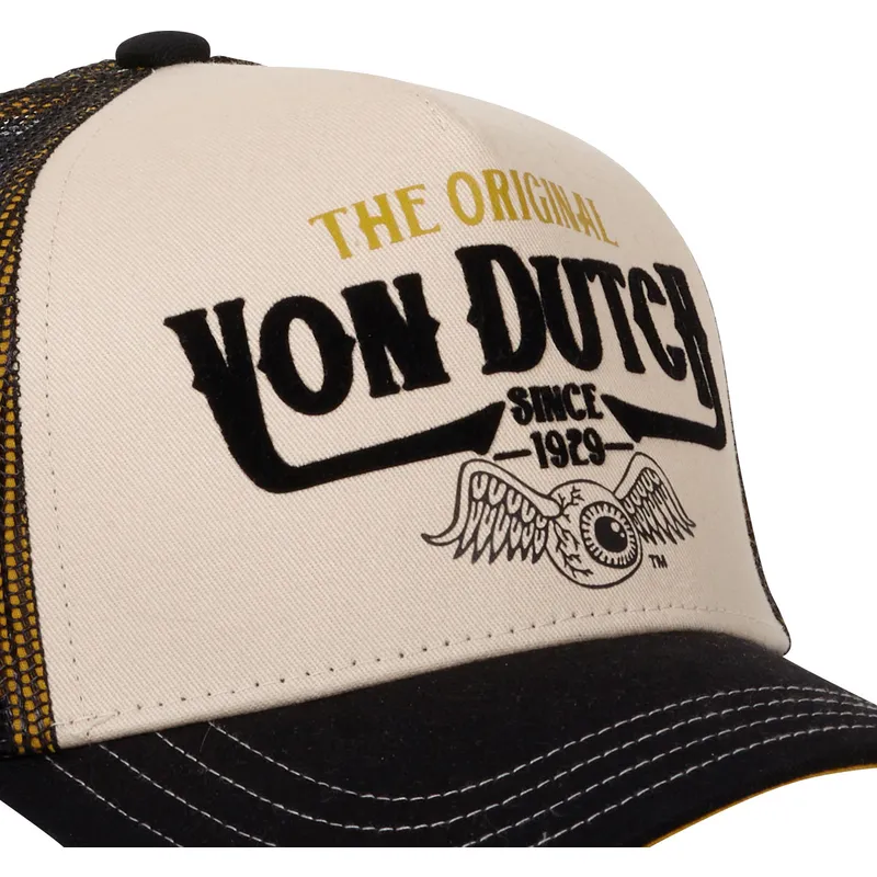 truckerkeps-beige-och-svart-the-fran-von-dutch