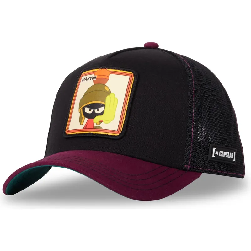 cepur-izliekta-truckeris-melns-snapback-loo10-vmar-marsietis-marvins-looney-tunes-no-capslab
