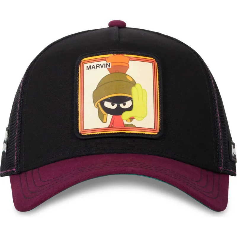 cepur-izliekta-truckeris-melns-snapback-loo10-vmar-marsietis-marvins-looney-tunes-no-capslab