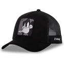 schwarze-trucker-cap-daffy-duck-loo10-duc-looney-tunes-von-capslab