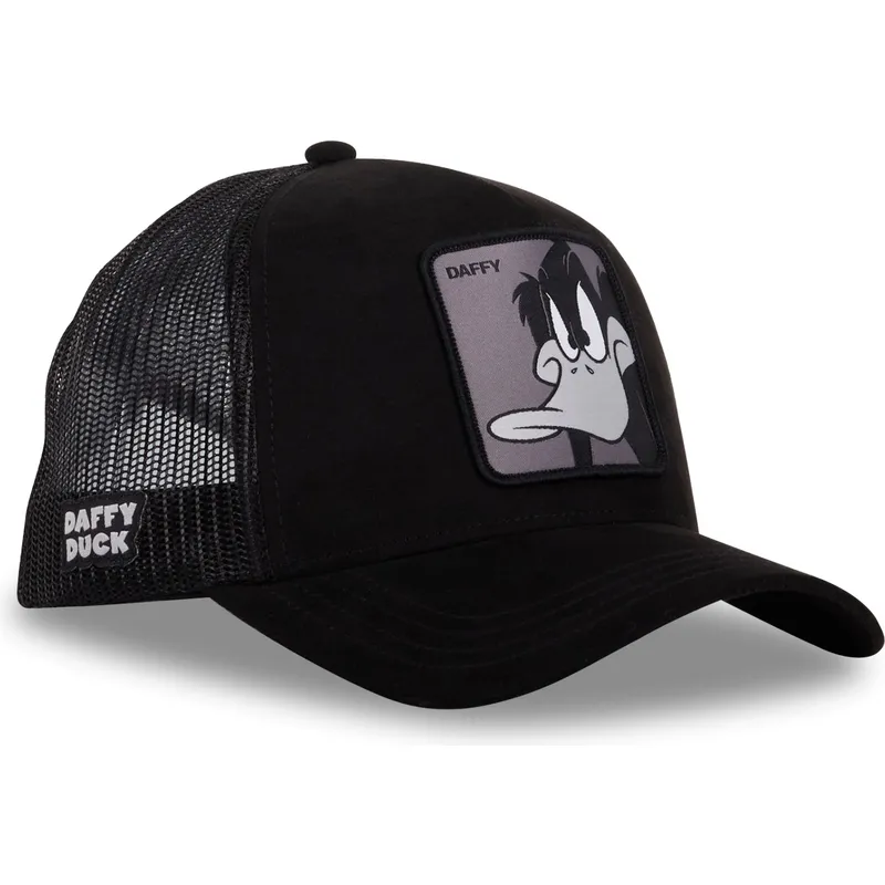 schwarze-trucker-cap-daffy-duck-loo10-duc-looney-tunes-von-capslab