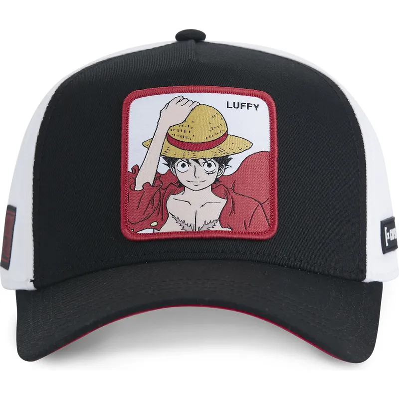 schwarze-und-weisse-gebogene-snapback-kappe-monkey-d-luffy-op4-hat-one-piece-von-capslab