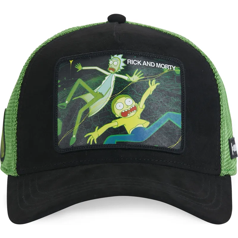 cepur-izliekta-truckeris-melns-snapback-rem5-rem-rick-un-morty-riks-un-mortijs-no-capslab