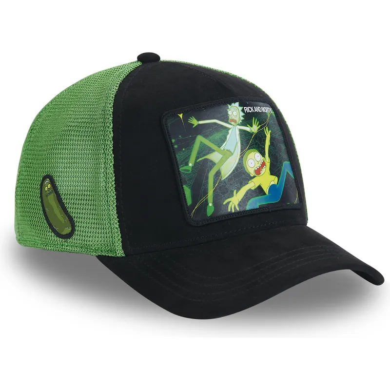 cepur-izliekta-truckeris-melns-snapback-rem5-rem-rick-un-morty-riks-un-mortijs-no-capslab