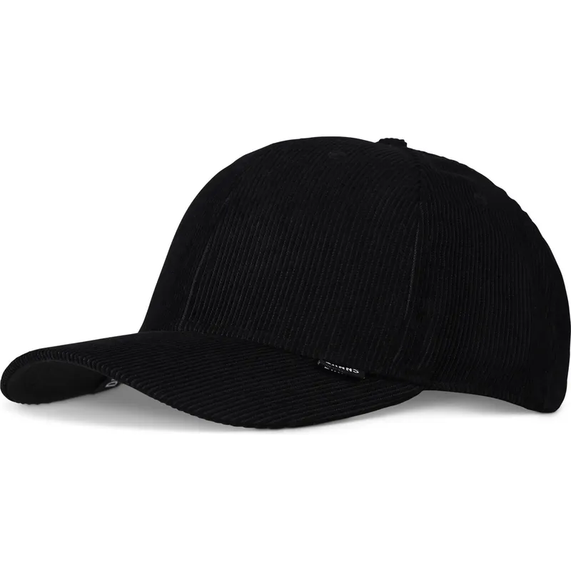 cepur-izliekta-melns-regulejams-truefit-corduroy-no-djinns