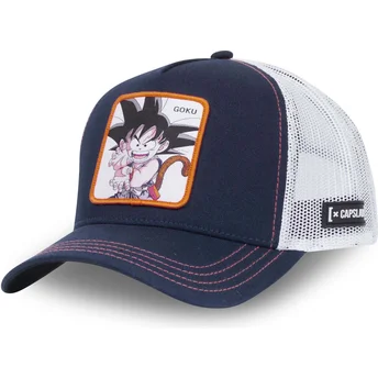 Capslab Kid Son Goku GOK CT Dragon Ball Navy Blue and White Trucker Hat