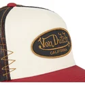 trucker-cap-beige-schwarz-und-rot-grre-von-von-dutch