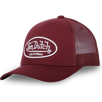 Czapka trucker czerwona regulowana LOF B11 Von Dutch
