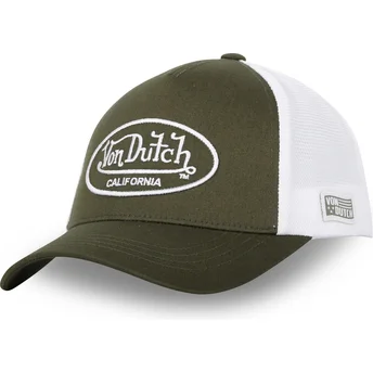 Verstellbare grün-weiße Trucker-Kappe LOF B16 von Von Dutch