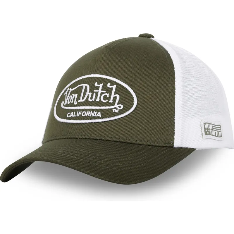 grune-und-weisse-verstellbare-trucker-kappe-lof-b16-von-von-dutch
