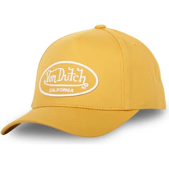Czapka z daszkiem żółta regulowana LOF C09 Von Dutch