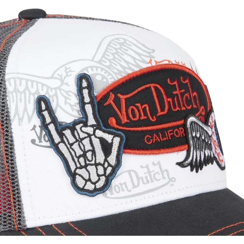 casquette-trucker-blanche-et-noire-patches04-von-dutch