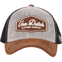 czapka-trucker-szara-czarna-i-brazowa-lea01-od-von-dutch