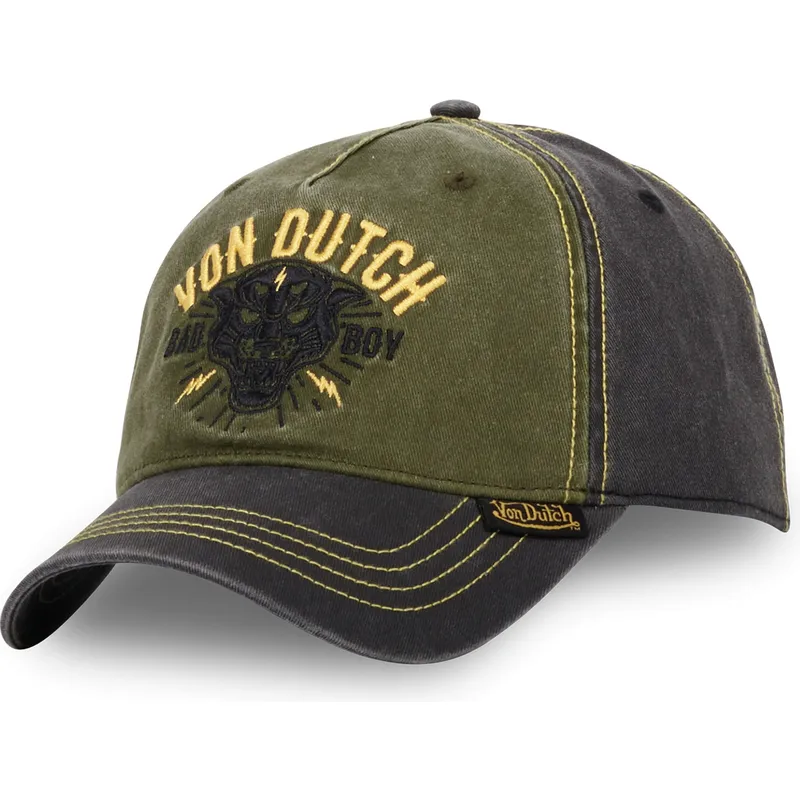 grune-und-graue-verstellbare-curved-cap-bad-cb-von-von-dutch