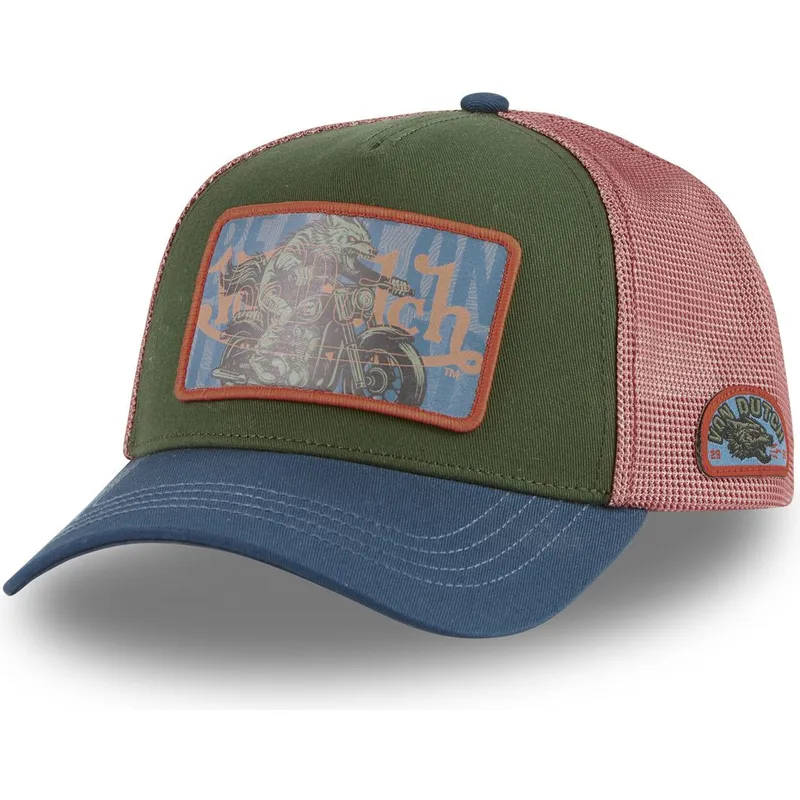 trucker-cap-grun-rot-und-blau-wol-cb-von-von-dutch