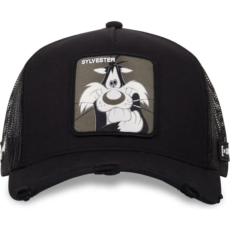 cepur-izliekta-truckeris-melns-snapback-loo10-syl-silvestrs-looney-tunes-no-capslab