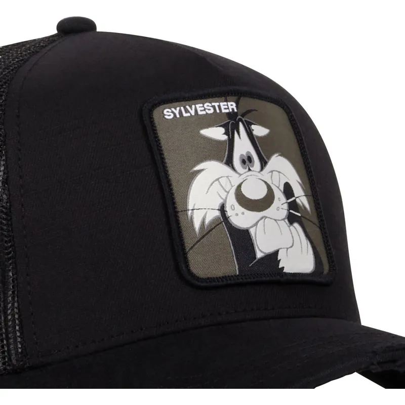 schwarze-trucker-kappe-silvester-loo10-syl-looney-tunes-von-capslab