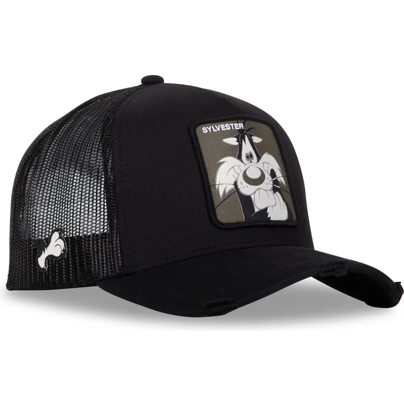cepur-izliekta-truckeris-melns-snapback-loo10-syl-silvestrs-looney-tunes-no-capslab