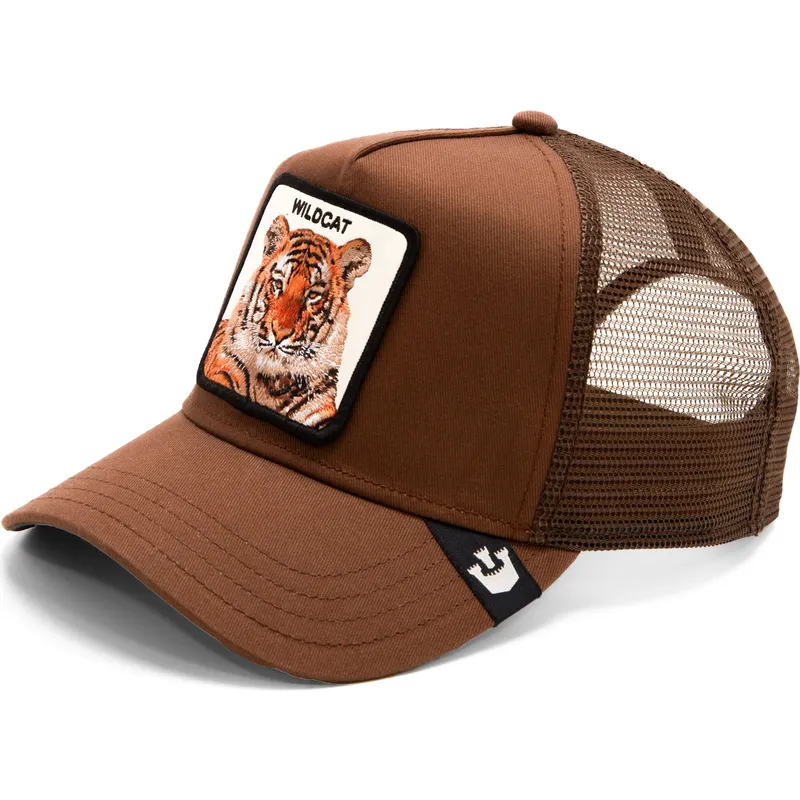cepur-izliekta-truckeris-bruns-snapback-the-wildcat-tiger-the-farm-no-goorin-bros
