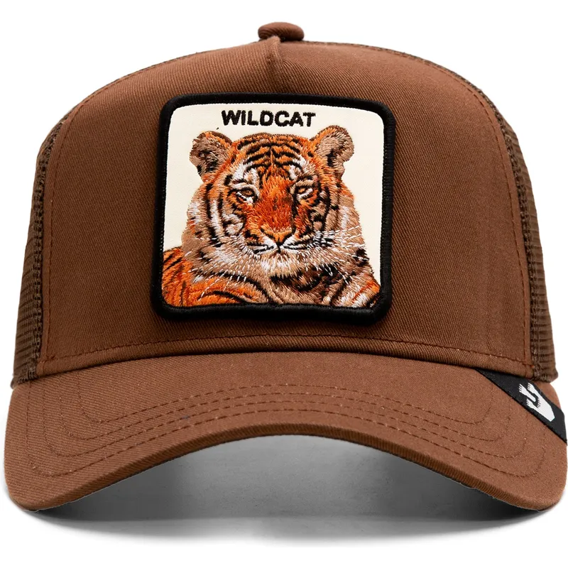 cepur-izliekta-truckeris-bruns-snapback-the-wildcat-tiger-the-farm-no-goorin-bros
